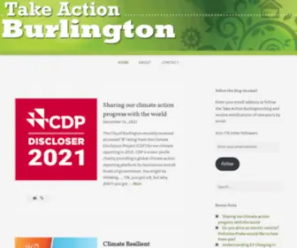 Takeactionburlington.ca(Collectively we can make a difference) Screenshot