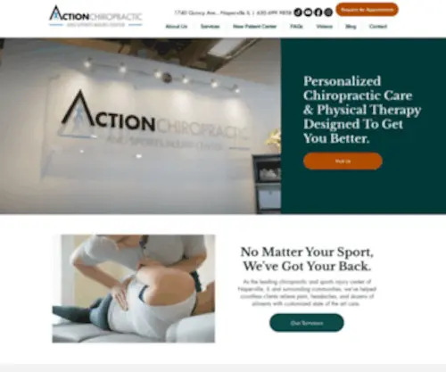 Takeactionchiro.com(Naperville IL) Screenshot