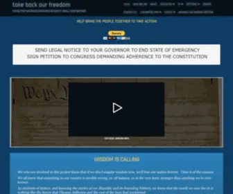 Takebackourfreedom.com(Take Back Our Freedom) Screenshot