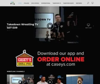 Takedownradio.com(Takedown Wrestling TV and Radio) Screenshot