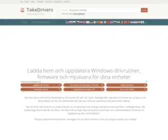 Takedrivers.se(Ladda hem och uppdatera Windows) Screenshot