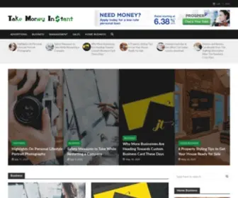Takemoneyinstant.com(Business Blog) Screenshot