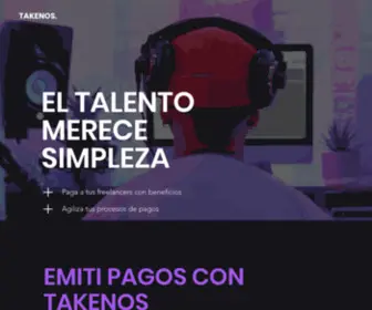 Takenos.com(Pagos a freelancers) Screenshot