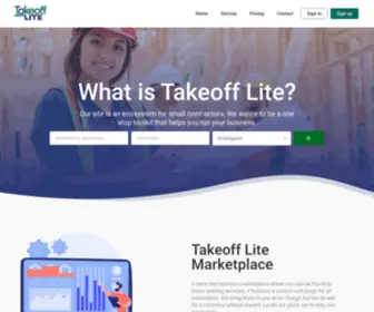 Takeofflite.com(Everything for the small contractor) Screenshot