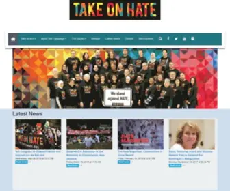 Takeonhate.org(TAKE ON HATE) Screenshot