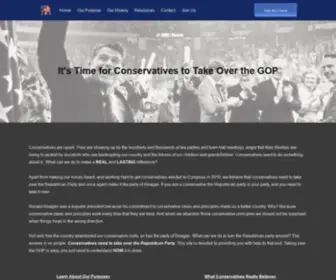 Takeovergop.com(Conservative's take action) Screenshot