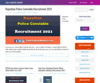 Takesarkarinaukri.com(Take Sarkari Naukri) Screenshot