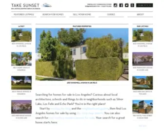 Takesunset.com(Real Estate & Architecture in Los Angeles) Screenshot