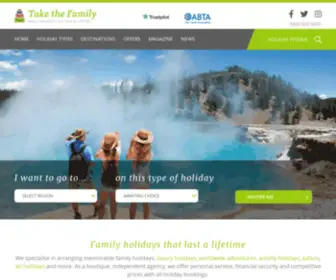 Takethefamily.com(Family Holidays and Breaks) Screenshot