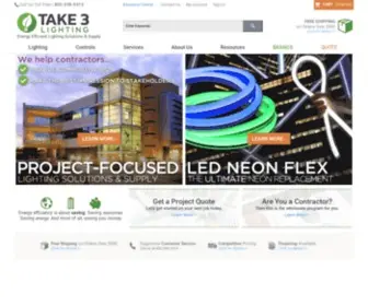 Takethreelighting.com(Commercial) Screenshot