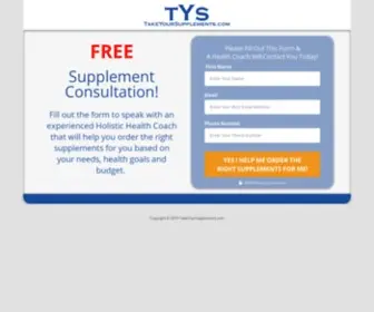 Takeyoursupplements.com(Take Your Supplements) Screenshot