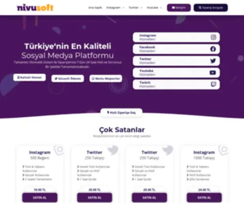 Takipciarttir.org(Takipçi satın al) Screenshot