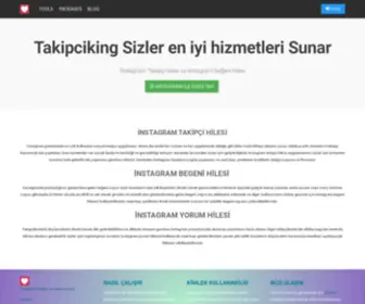 Takipciking.net(Popülerliğini arttırmanın en iyi yolu olan takipciking sizlerle) Screenshot