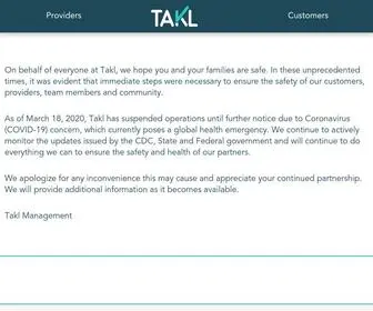 Takl.com(Home Services On Demand) Screenshot