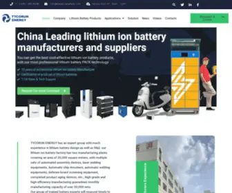 Takomabattery.com(The Best lithium ion battery suppliers) Screenshot