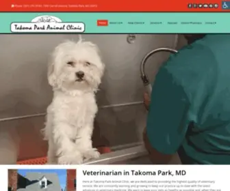 Takomaparkvet.com(Veterinarian) Screenshot