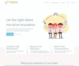 Taksatech.com(Offshore IT Outsourcing) Screenshot