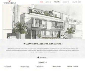 Takshinfra.com(Real Estate Developers) Screenshot