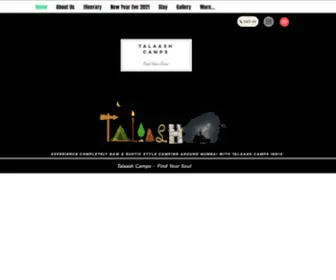 Talaashcamps.com(Talaash camps) Screenshot