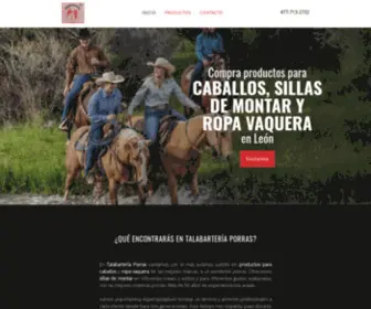 Talabarterias.com.mx(Productos para caballos en León) Screenshot