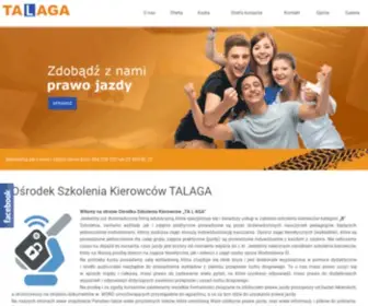 Talaga.eu(Ośrodek szkolenia kierowców TALAGA) Screenshot