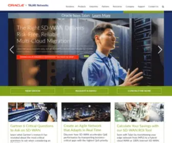 Talari.com(Oracle and Talari Networks) Screenshot