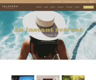 Talaverapalmsprings.com(Talavera Hotel Palm Springs) Screenshot