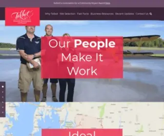 Talbotworks.org(The Talbot County Department of Economic Development and Tourism’s mission) Screenshot