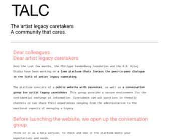 Talctalks.org(TALC) Screenshot