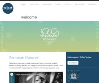 Taleefcollective.org(Ta’leef) Screenshot