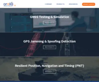 Talen-X.com(Orolia Defense & Security) Screenshot