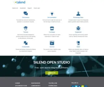 Talendforge.org(The Talend Technical Community Site offers collaboration and sharing tools for the community) Screenshot