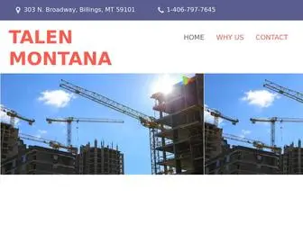 Talenmontana.com(Built with SitePad) Screenshot