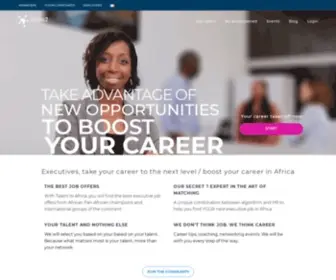 Talent2Africa.com(Emploi cadre Afrique) Screenshot