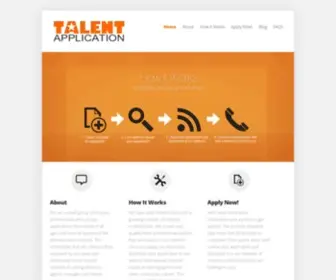 Talentapplication.com(Talent Application) Screenshot