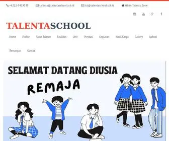 Talentaschool.sch.id(Talenta School) Screenshot