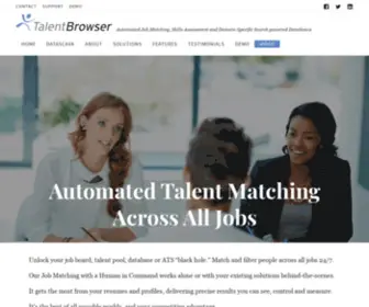 Talentbrowser.com(Automated Job Matching) Screenshot