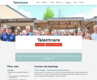 Talentcarejobs.com(TalentCare) Screenshot