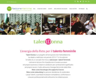 Talentdonna.it(OVH accompagne votre évolution grâce au meilleur des infrastructures web) Screenshot