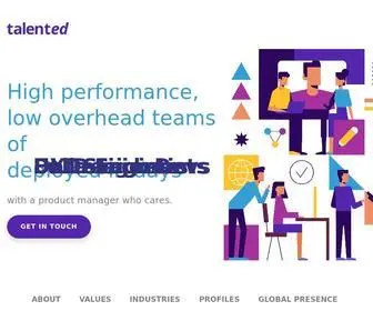 Talented.app(Digital and Analytics teams assembled in days) Screenshot