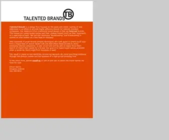 Talentedbrands.com(Talented Brands) Screenshot