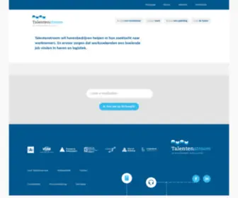 Talentenstroom.be(Homepage) Screenshot