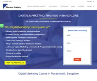 Talenteye.in(Digital Marketing Training Institute in Marathahalli) Screenshot