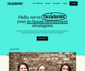 Talentheads.co.uk(In-house Talent & Recruitment Specialists) Screenshot