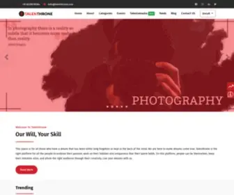 Talenthrone.com(Our Will) Screenshot