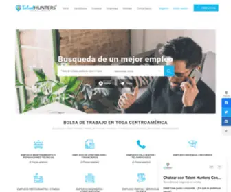 Talenthuntersca.com(Bolsa de trabajo y portal de empleo en El Salvador) Screenshot