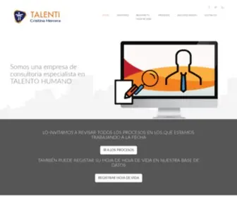 Talenti.com.co(SOMOS ESPECIALISTAS EN TALENTO HUMANO) Screenshot