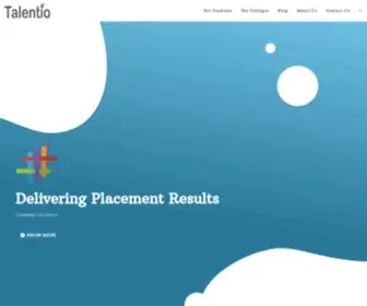 Talentio.in(Leading Education services provider in Assisted Placements) Screenshot