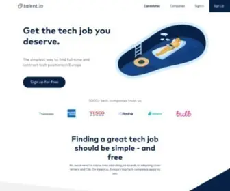 Talent.io(Find your next job in a tech company) Screenshot