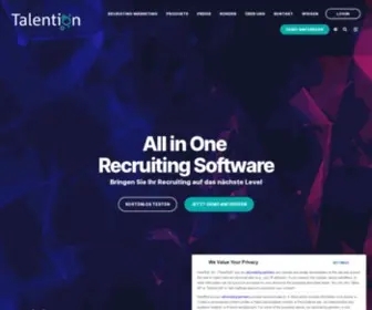 Talention.de(Talention Recruiting Marketing Software) Screenshot